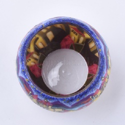 polymer clay candle jar