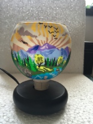 polymer clay candle holder